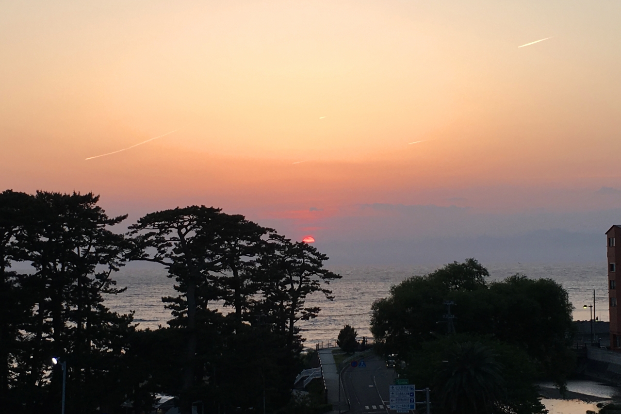 西伊豆　沈む夕日